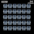 3/5/7/10ML Vial Storage Box 2/10/24 Grids Peptide Freezer Tube Container Refrigerator Organizer Plastic 3ml Vial Box Stackable