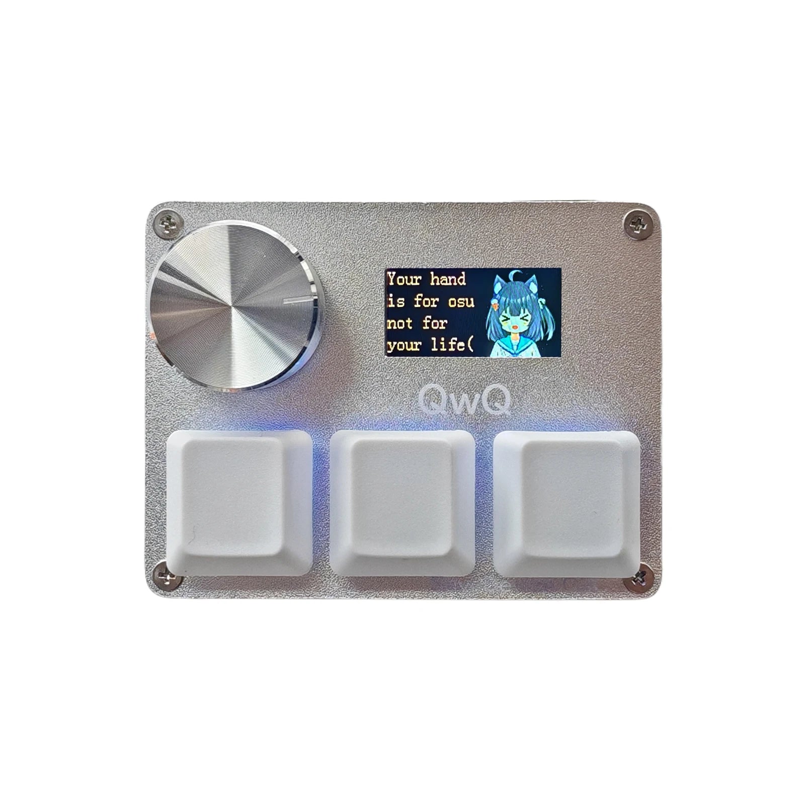 O3C Game Keyboard SayoDevice OSU O3C Rapid Trigger Hall Switches Magnetic Pink Switches Keyboard Knob Screen Copy Paste Shotcut