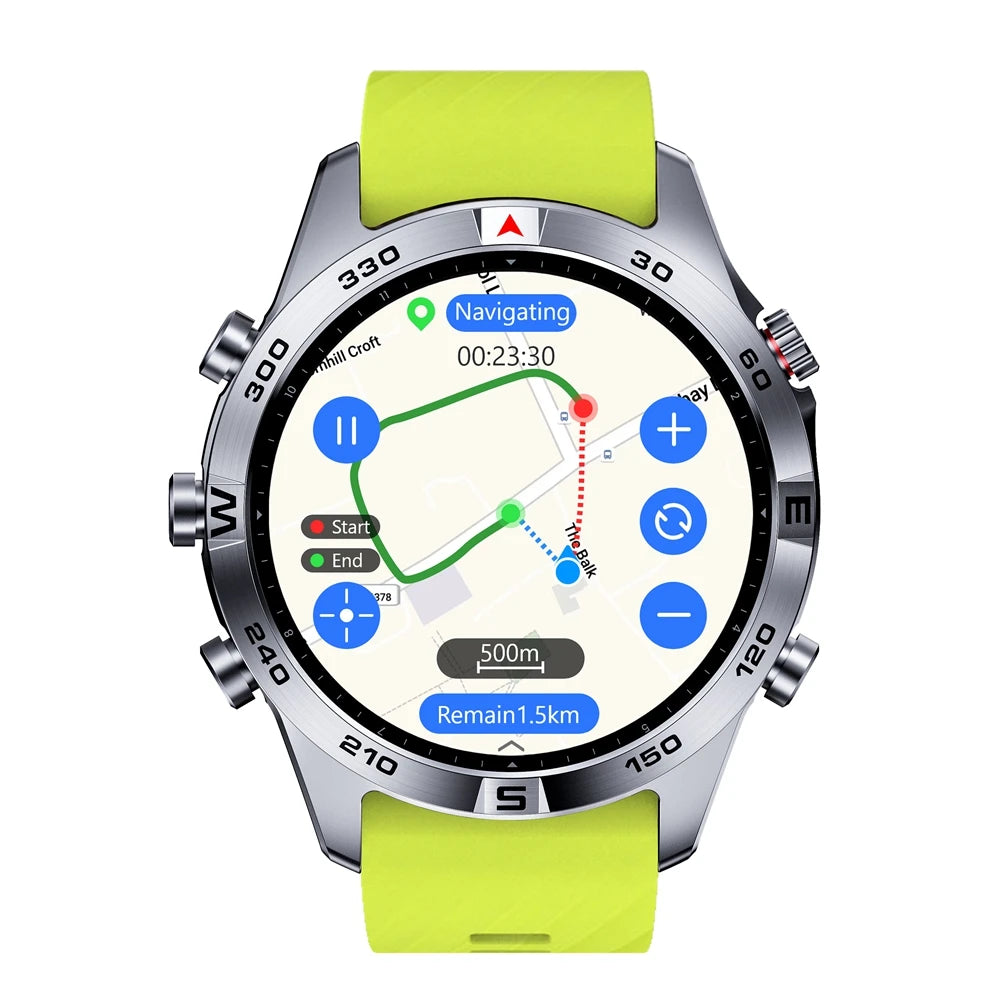 SUNROAD GPS Sports Watch Outdoor Glonass Map Navigation Tracker Altimeter Compass Heart Rate Monitor 50M Waterproof Wristwatch