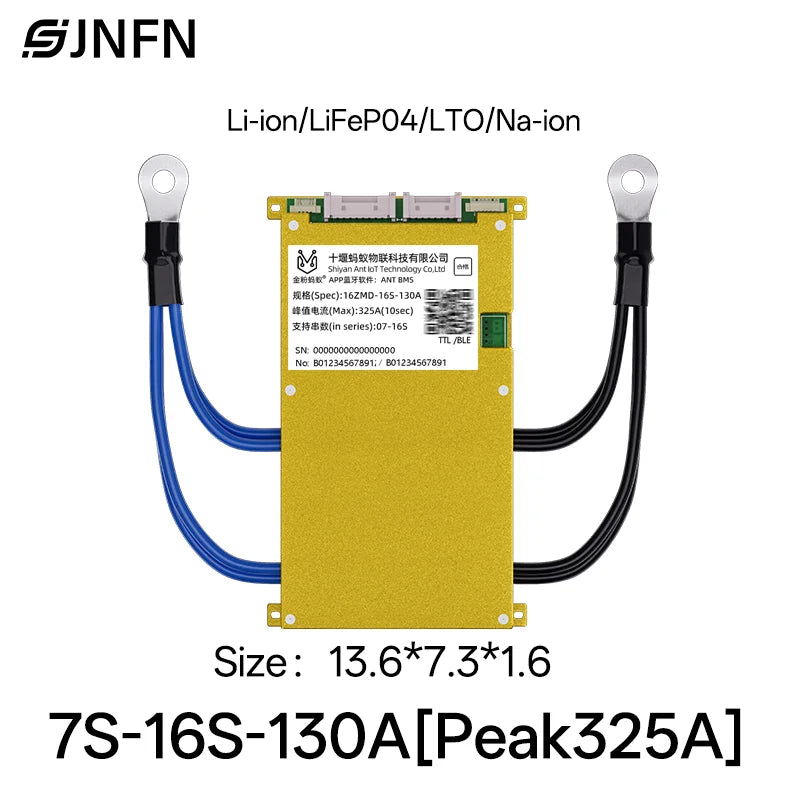 ANT Smart BMS 4S-24S 16S 40A Lifepo4 BMS 10S 13S 48V 30A Li-ion BMS 20S NMC LFP for E-bike E-scooter with Bluetooth Balance BMS