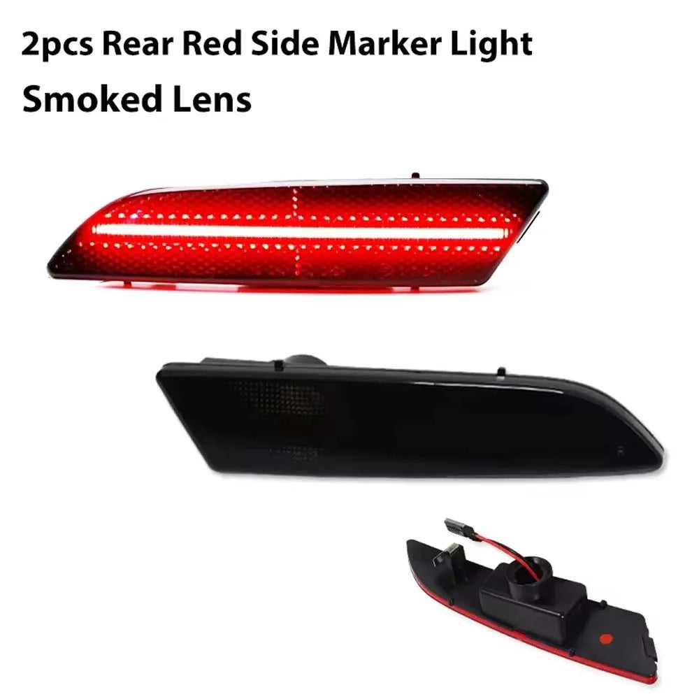Amber / White / Red LED Car Fender Flare Light Front / Rear Bumper Side Marker Indicator Lights For Chrysler Crossfire 2004-2008