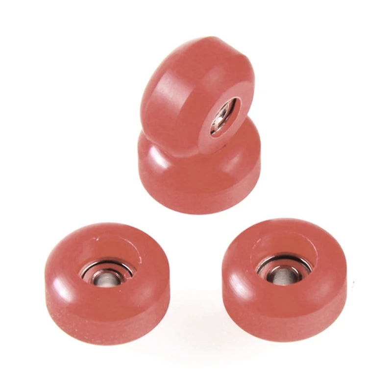 U13F Pack of 4Pcs  Truck Bearing Wheels for Mini Finger Skateboard Roller Skate Scooter Figurine Skateboard Accs