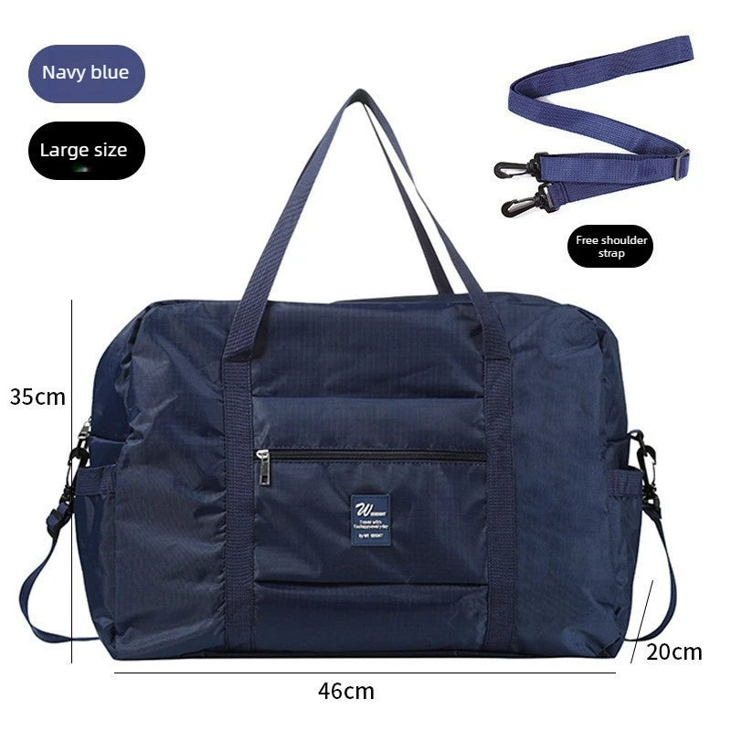 Large Capacity Folding Travel Bags Waterproof Luggage Tote Handbag,portable Clothing Bag,tie Rod Duffel Bag,clothes Storage Bag