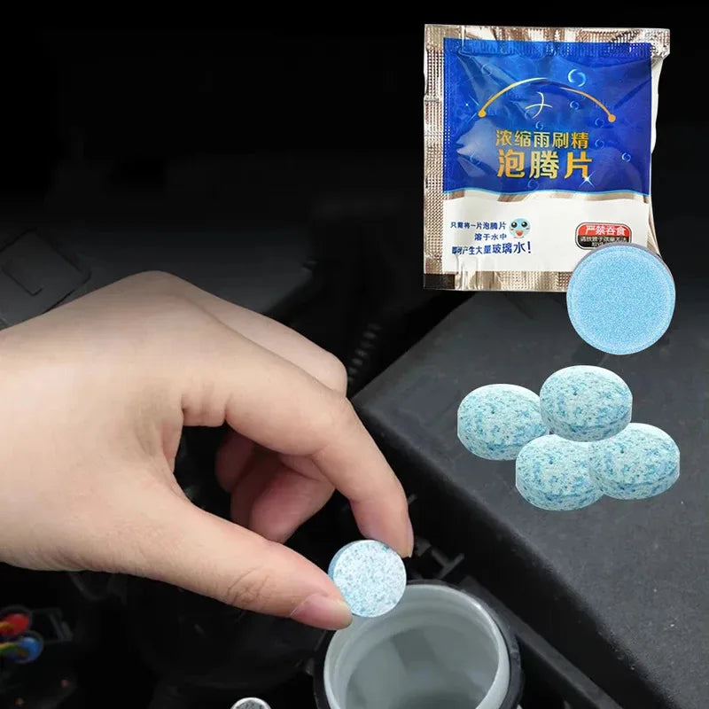10-200PC Solid Cleaner Car Windscreen Cleaner Effervescent Tablet Auto Wiper Glass Solid Cleaning Concentrated Tablets Detergent