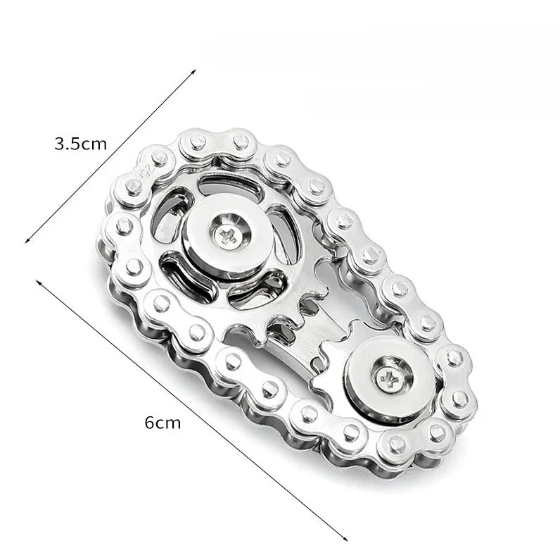 Metal Fidget Spinner Office Desk Toy Stress Relief Gears Hand Spinner for Adults Desk Decoration Home Decor Relieve Stress Relax