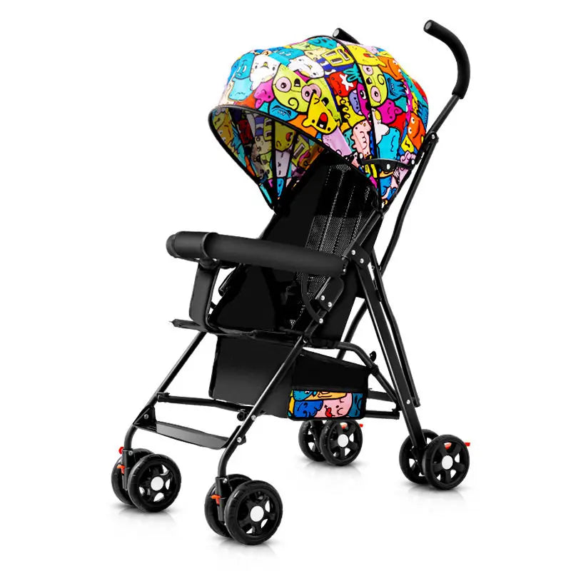 Baby Buggy Can Sit or Lie Down Lightweight Folding Locket Umbrella Car Baby 0 to 3 Years Old Child Stroller