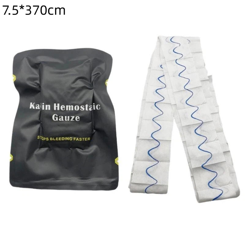 Medical Hemostatic Gauze Soluble Emergency Trauma Wound Dressing Sterile for Home Outdoor First Aid Survival Gear