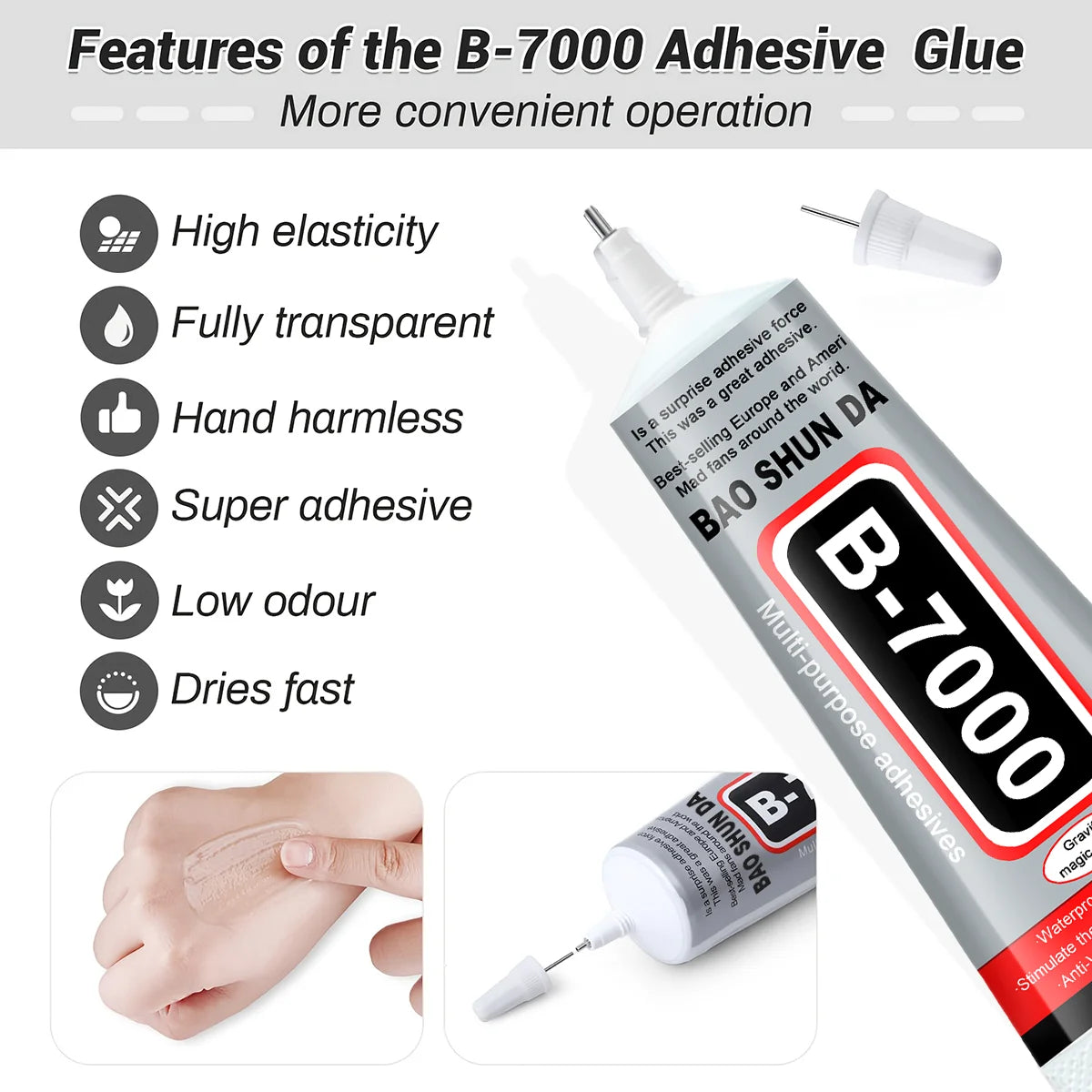 B7000 mobile phones repair sticker T7000 frame repair glue and cover drums 15 ml 25 ml 50 ml 110 mlB7000 Contact Phone Repair Adhesive T7000 Frame Battery Cover Glass Repair Glue 15ML 25ML 50ML 110ML