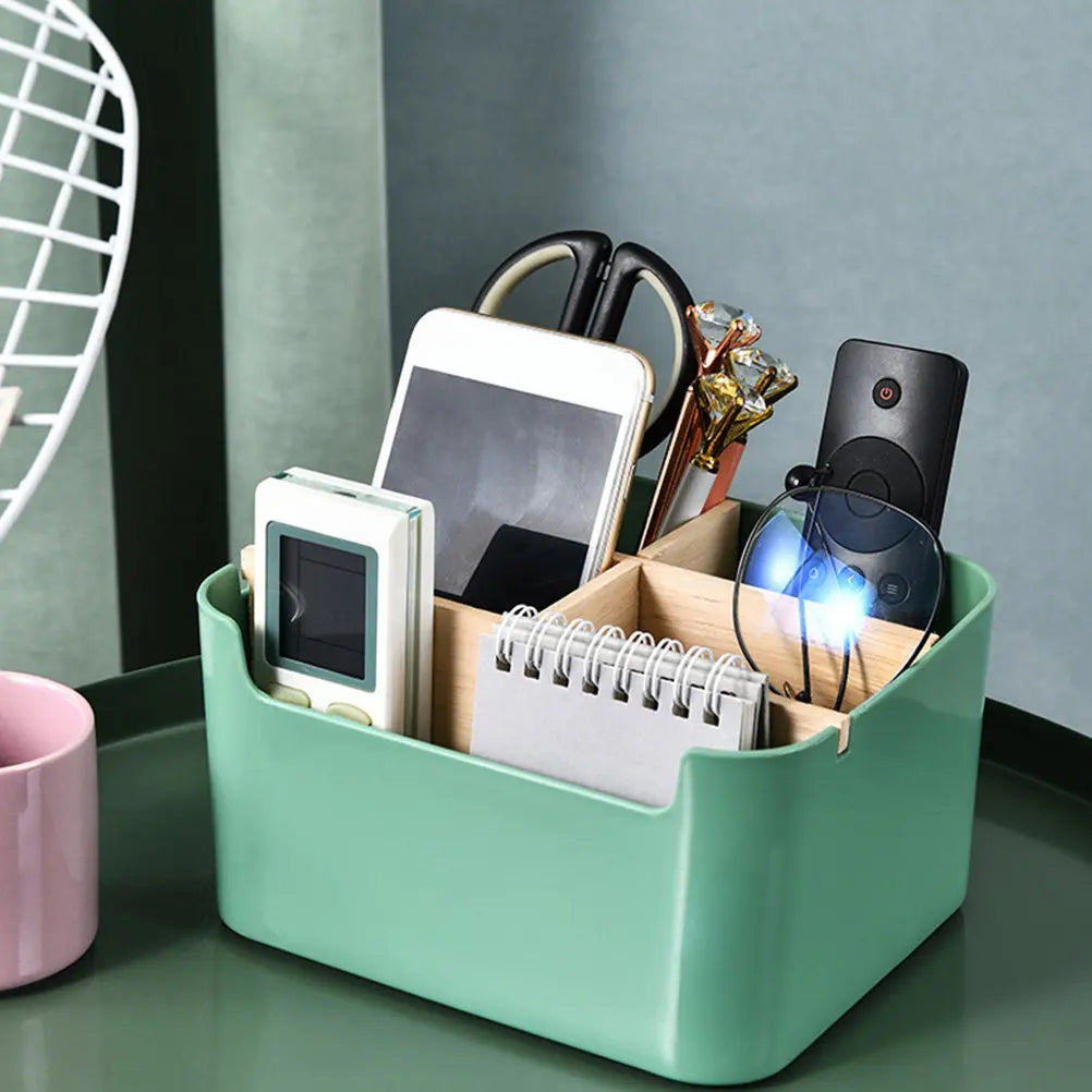 Home Storage Box Multi-Grid Desktop Organizer Multi-Purpose Storage Case Sundries Holder Table Organizer