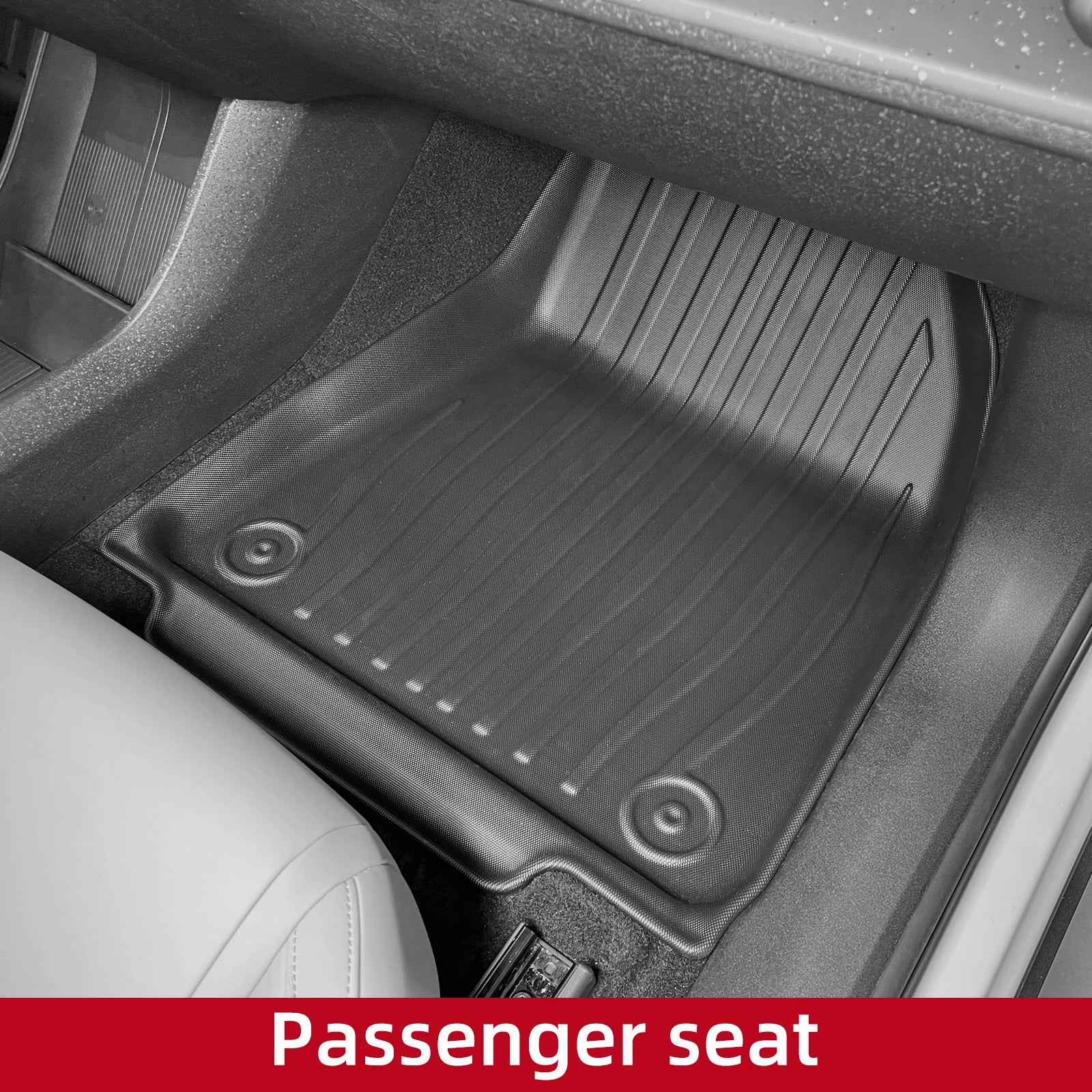 LUCKEASY for Volvo EX30 2024 2025 Car Floor Mats Cargo Liner Trunk Pad TPE 3D Foot Mat Backrest Liner Waterproof Accessories