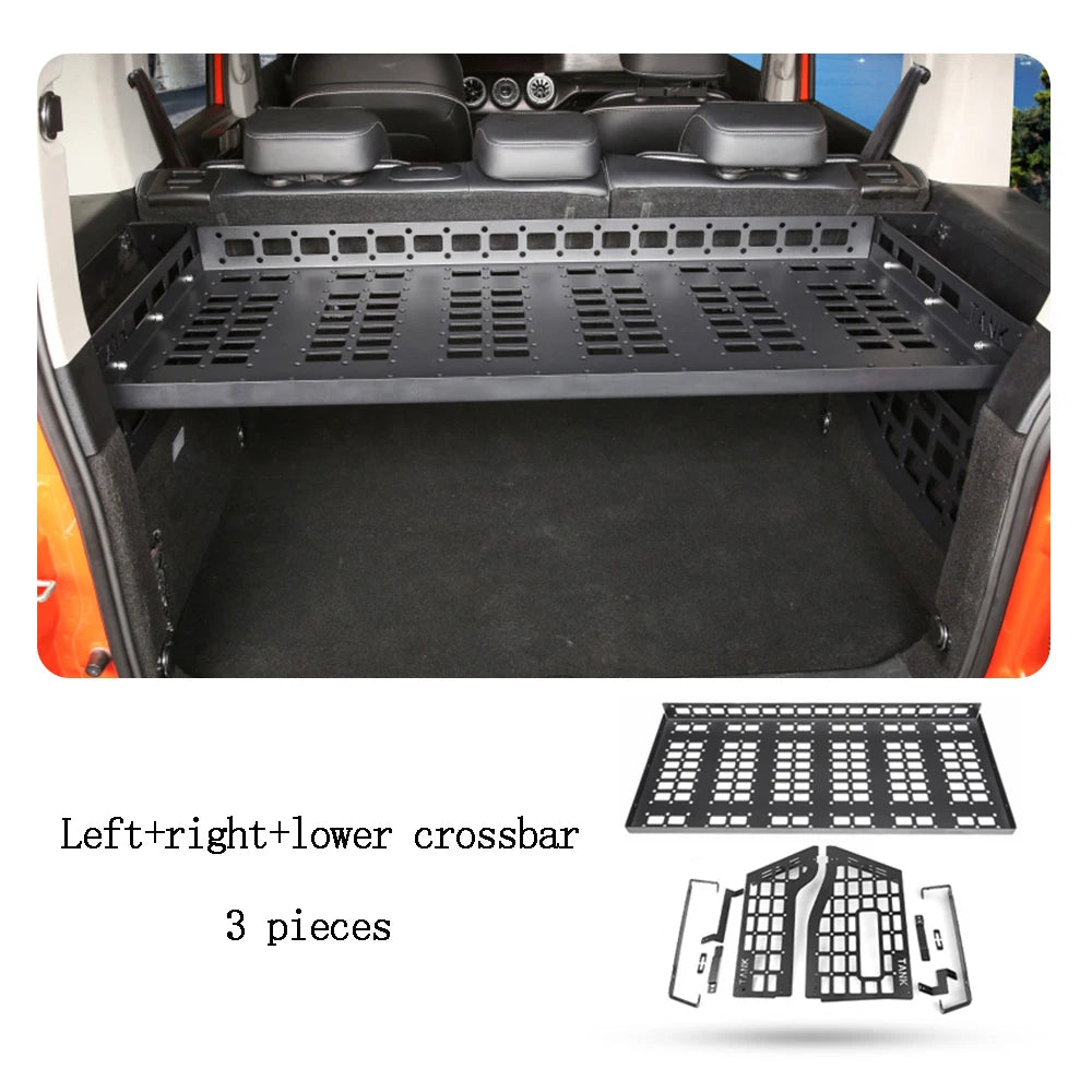 For Great Wall GWM WEY TANK 300 Tank 300 2022 2023 2024 Accessory Trunk Modification Storage Rack Aluminum Alloy Storage Rack
