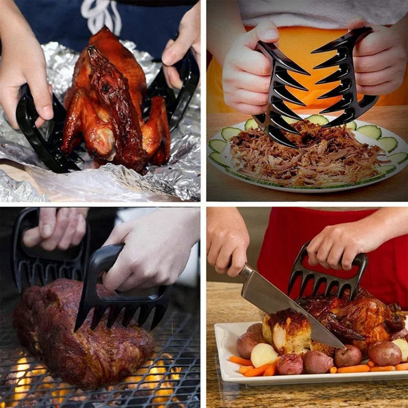 Meat Shredder Forks Multfunctional Bear Claw Barbecue Fork EasyClean Strong Pulled Pork Puller BBQ Kitchen Cooking Accessories ﻿