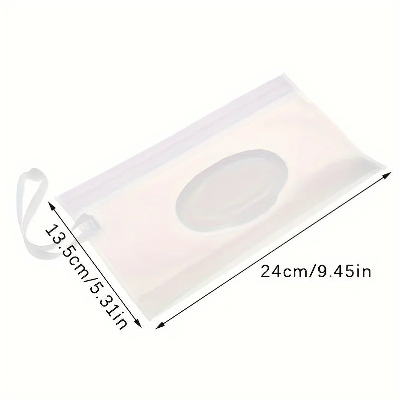 1/3Pcs Reusable Wet Wipes Pouch, Waterproof Travel Wipes Dispenser Bag, Portable Flip-Top Wipes Holder for Baby & Outdoor