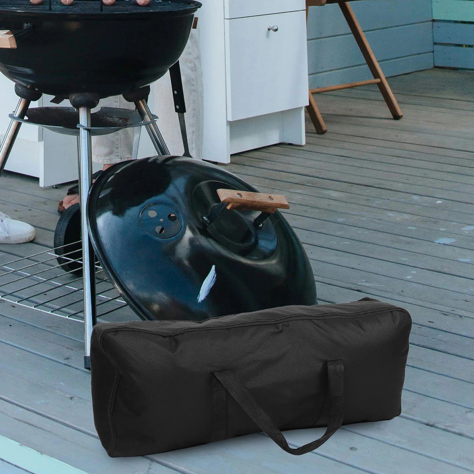 Portable Bbq Oven Pouch Waterproof Grilling Bags for Outdoor Tableware Storage Suitable Travel Camping Grill Accessory Organizer