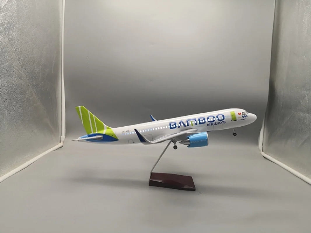 47cm Model Airplanes A320NEO Series 1/80 Scale Aircraft Resin Toy Planes Aviation Miniature Souvenir Plane Toy Christmas Gifts