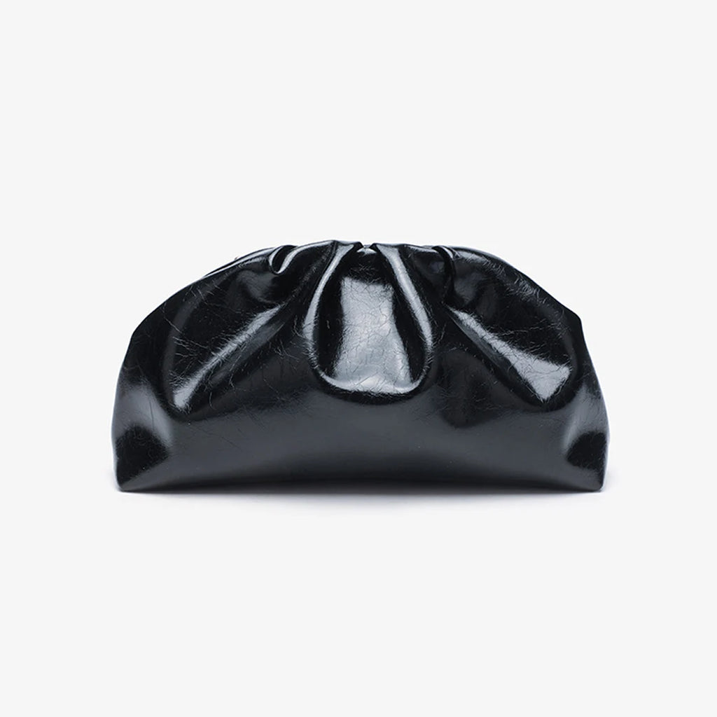 2025 New Women's Zipper Handbag Fashion Simple Multifunctional Clasp Bag Mushroom Nail Large Capacity Folded Cloud Dinner Bag