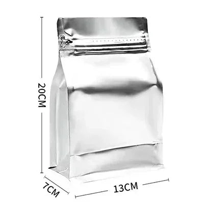 100pcs Wholesale 250g Coffee Bean Powder Bags with Valve Block Bottom 8oz Whey Protein Powder Food Packaging Food Storage Bags