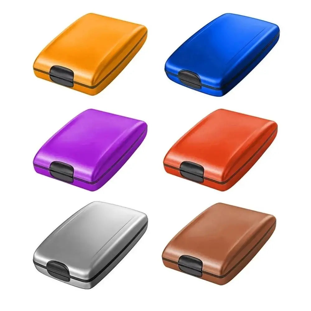 Large Capacity Credit Cards Holder Card Case Anti-Theft Passport Wallet Lightweight Aluminum Alloy RFID Blocking Wallet