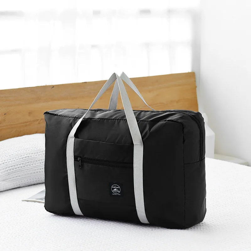 Large capacity folding travel bag hand-held luggage bag moving accept travel bag can be used for business trips drawbar storag