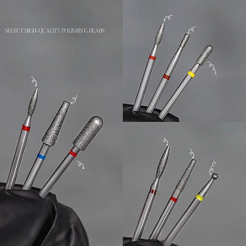 Hot Sale New Nail Drill Bit Mill Cutter All For Manicure Machine Bit Tools Accessories Cuticle Clean For Removing Nail Gel