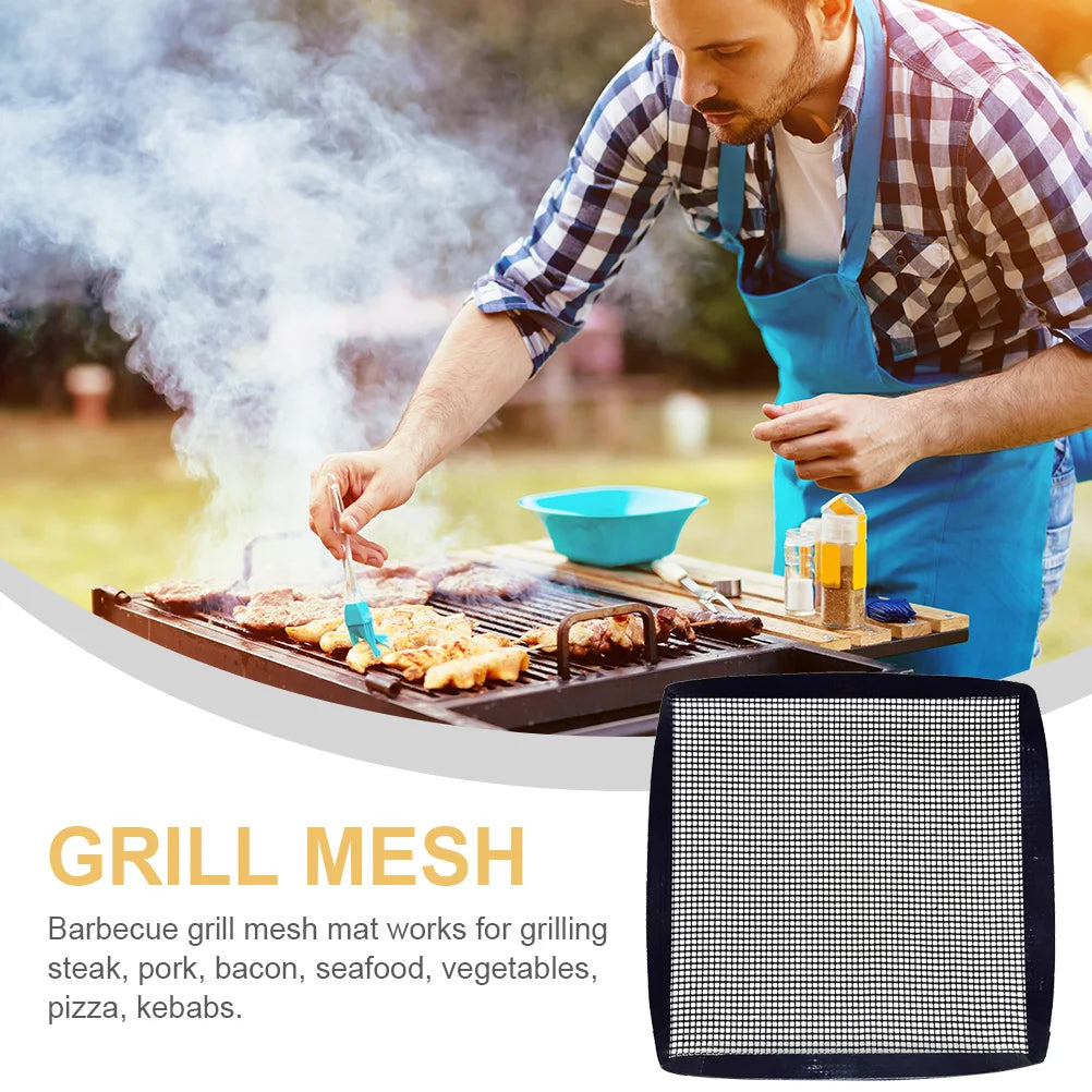 1PC Grills Oven Mat Reusable Bbq Mat Dishwasher Easy Clean Grill Mesh for Pork Bacon Pizza Kebabs Oven Mat Kitchen Accessories