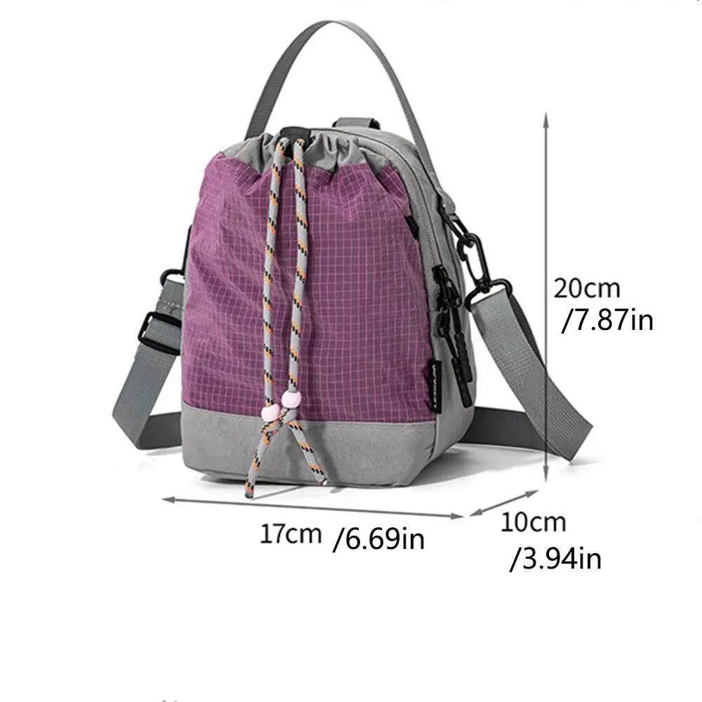 Large Capacity Water Bottle Carrier Bag Waterproof Multi-Functional Mobile Phone Bag Lightweight Korean Style