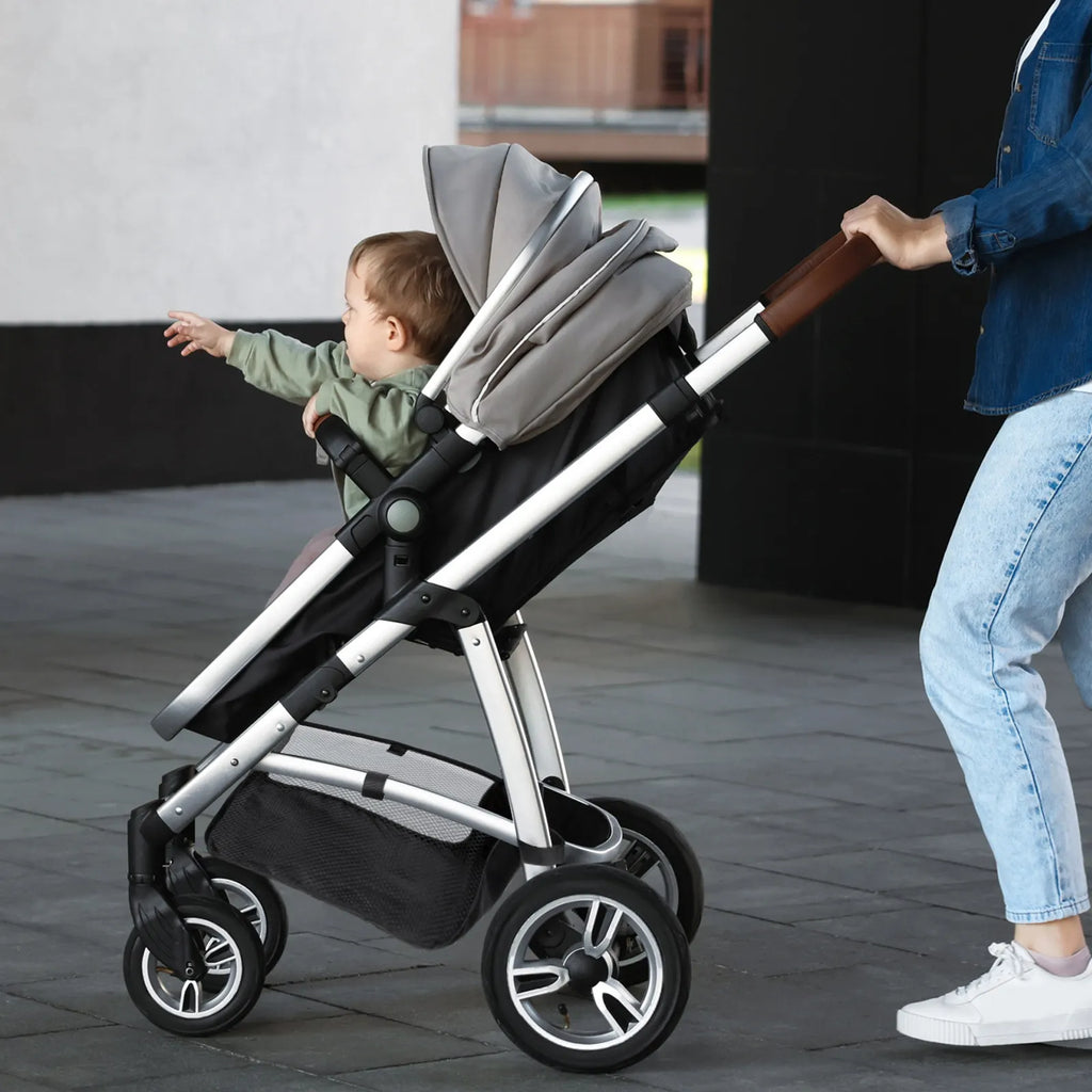 Baby Stroller Bottom Basket Oxford Cloth Lightweight Portable Pushchair Storage Organizer Bag Large Capacity Storage
