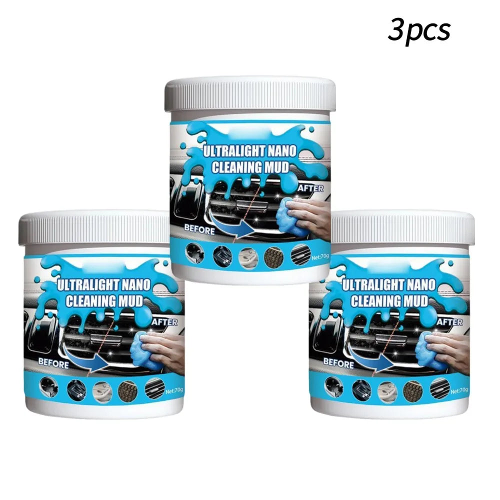 Car Cleaning Gel 70g Super Magic Cleaner Gel Multiuse Reusable Office  Auto Air Vent Dust Interior Wash Mud Dirt Remover Tools