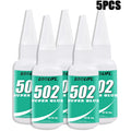 502 Super Glue Instant Strong Bond Glue Precision Tip Bottle Universal Repair Adhesive for DIY Craft Shoes Jewelry Metal Rubber