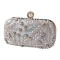 H3CB Stylish Beaded Wedding Purse Sparkling Embellishments Compact Lightweight Evening Bag Fashion Night Out Accessory Handbag