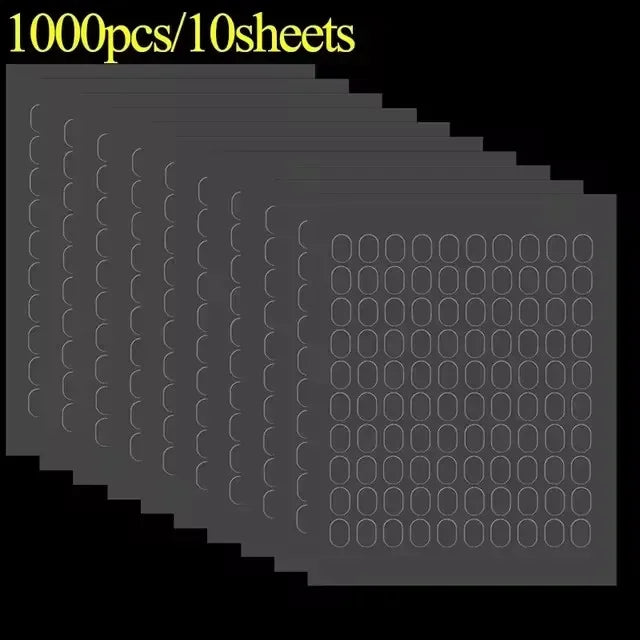 100-2000PCS Clear Gel Glue Pads Double-sided Adhesive Dots Removable Sticky Patch No Trace Wall Hanging Crafts Poster Dolls Glue