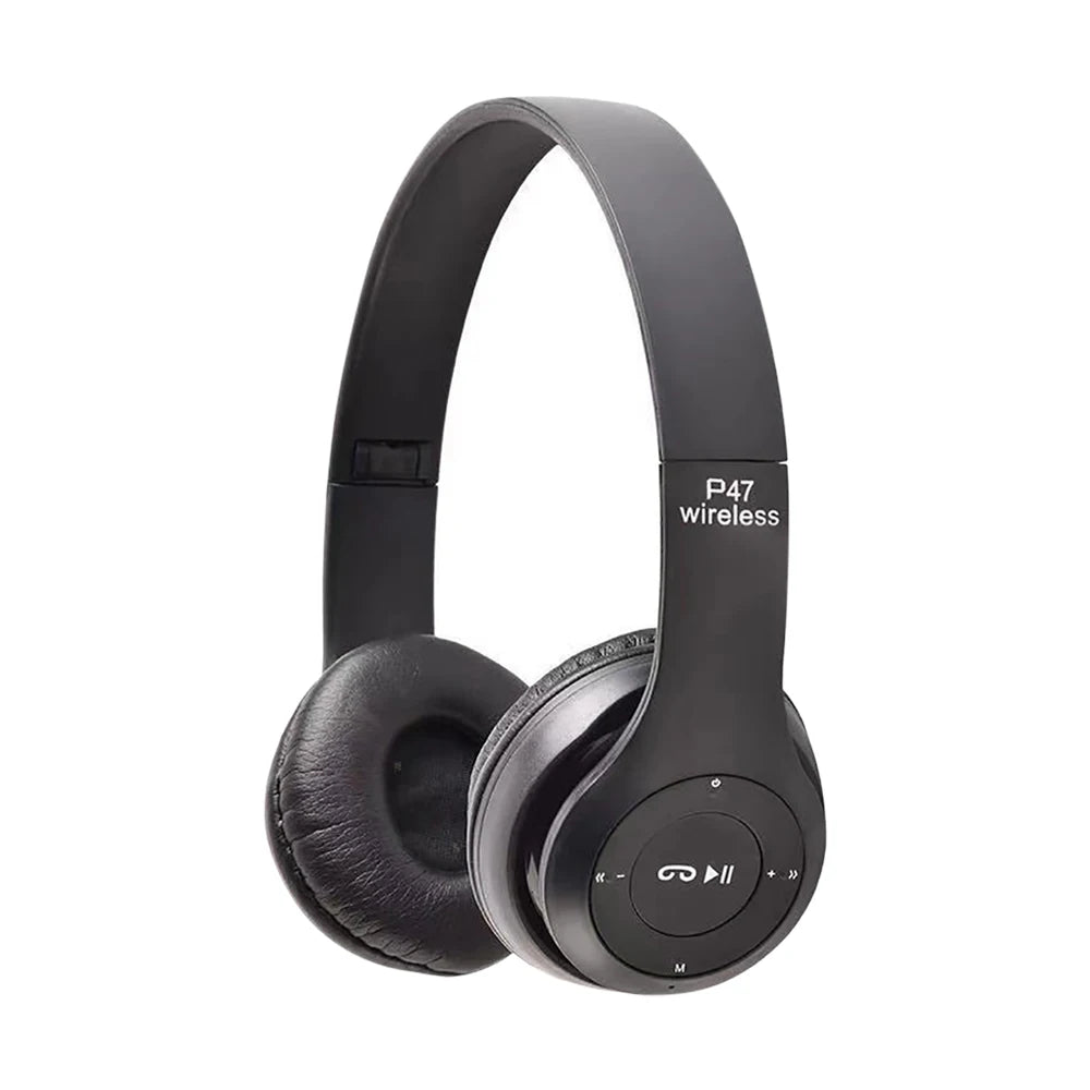 P47 Bluetooth 5.0 Wireless Sports Game Headset Foldable HIFI Stereo Bass Music Earphone With Microphone For iPhone Huawei Xiaomi