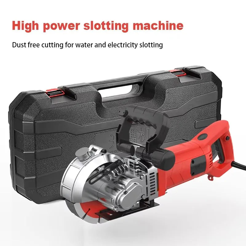 Electric Wall Grooving Machine 5800W Brick Groove Cutting Machine Steel Concrete Automatic Cutting Machine