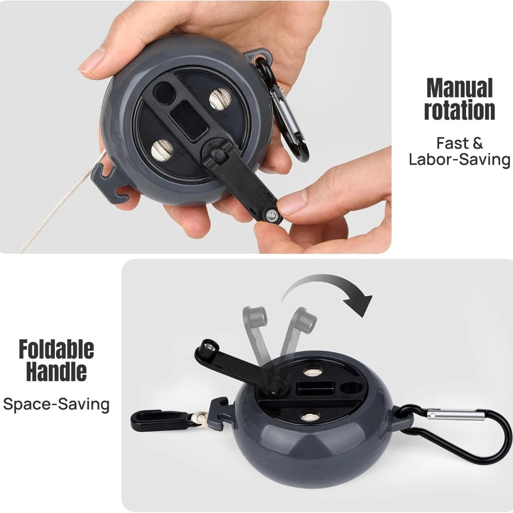 CZHIYAO 1Pc 10M Portable Travel Clothesline Adjustable Camping Clothing Line Suitable For Hotel Backyard Hiking Outdoor/Indoor