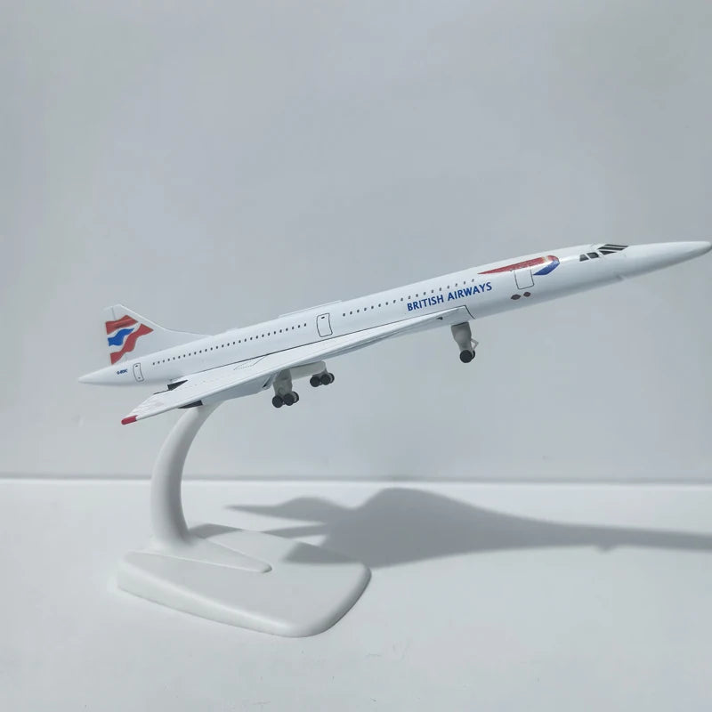 JASON TUTU 20CM Diecast Metal Planes British Airways Concorde Aircraft Model Planel Airplane Collect Gifts
