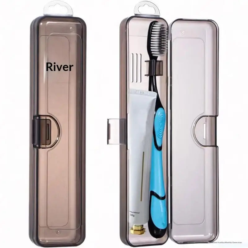 ✦ Translucent Travel Toothbrush Case,Portable Plastic Storage Box for Toothbrush & Toothpaste,Ideal for Travel&Business Trip