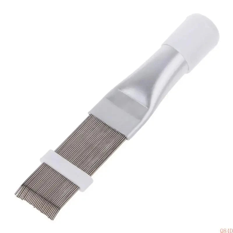 Q84D Radiator & Evaporator Fin Straightener Comb – 2-Piece AC Cleaning Brush Set for Auto HVAC Coil Repair