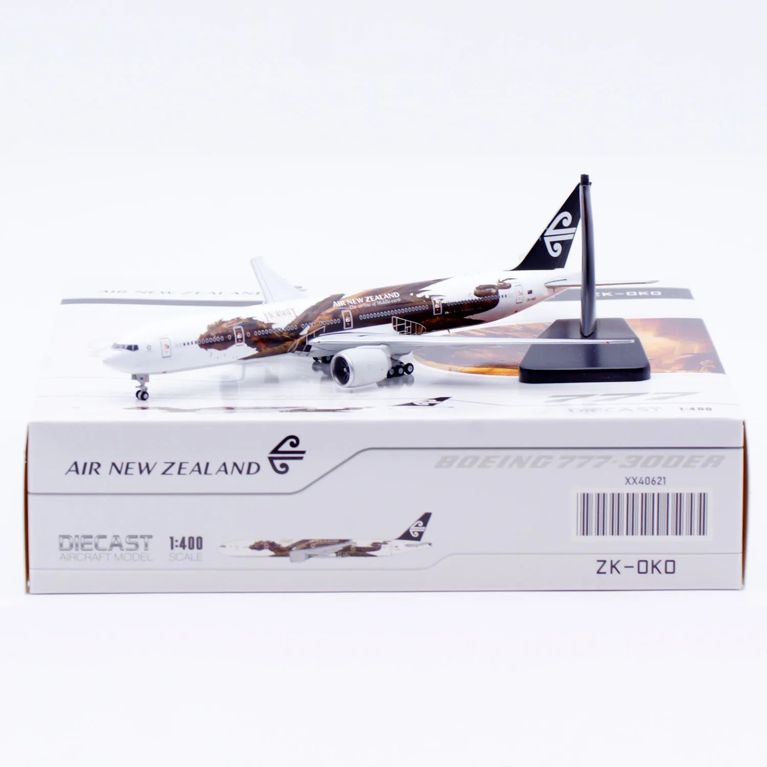 XX40621 Alloy Collectible Plane Gift JC Wings 1:400 1/400 Air New Zealand Boeing B777-300ER Diecast Aircraft Jet Model  ZK-OKO