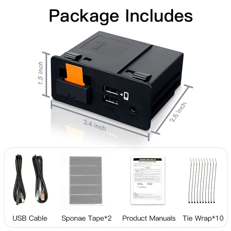 CARABC For Retrofit Mazda 2 3 6 CX3 CX5 CX8 CX9 MX5 Demio Miata TK78669U0C Kit Carplay Android Auto Adapter UBS Hub OEM