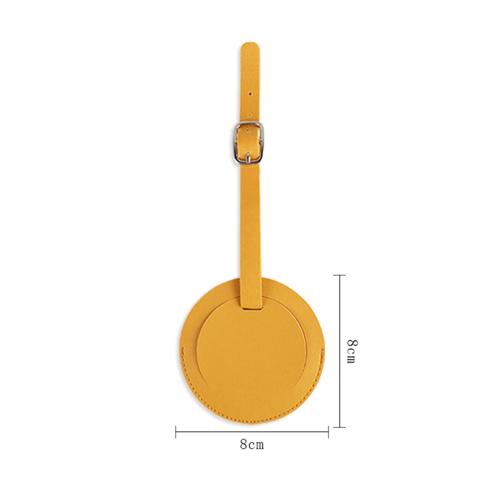 Fancy Lovely Round Luggage Tag Custom Letters Popular Travel Accessories Suitcase Baggage Card Tag DIY Personalize Initials Gift