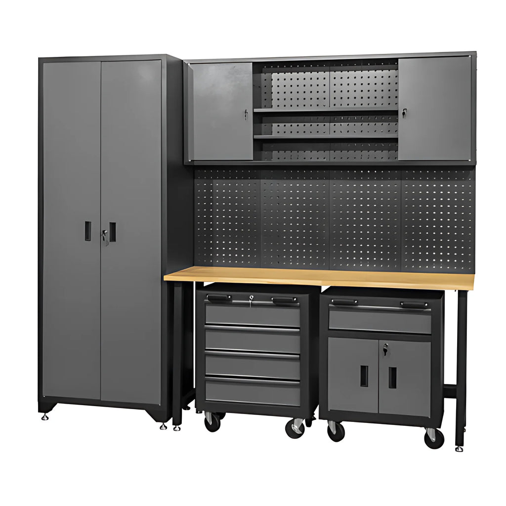 Workshop Tool Storage Metal Garage Trolley Heavy Duty Lockable Tools Storage Garage Cabinets