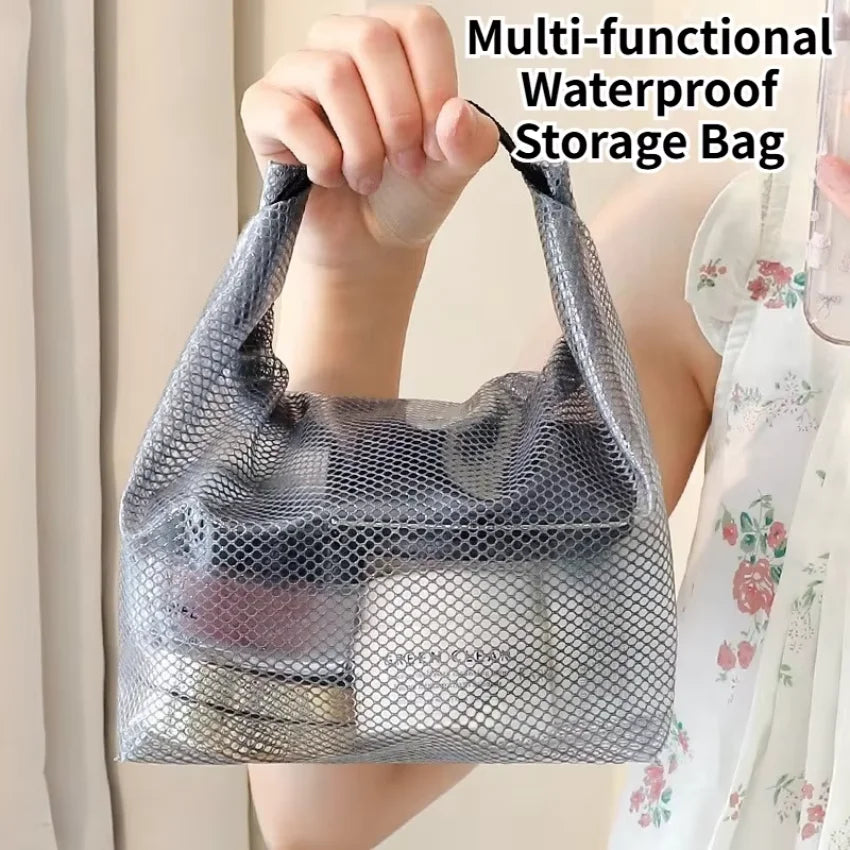 2PCS Handheld Waterproof Storage Bag Portable Sealing Swimming Bag Large Capacity Washing Bag Fitness Clothing Cosmetic Handbag