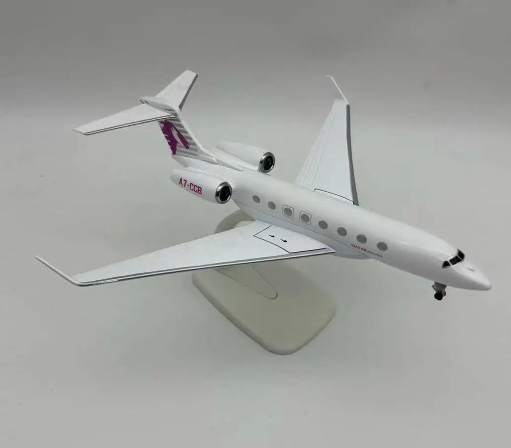 20CM Model Planes Gulfstream G650ER Aircraft Diecast Metal 1/200 Scale Business Jet Collected Gift By Aviation gift