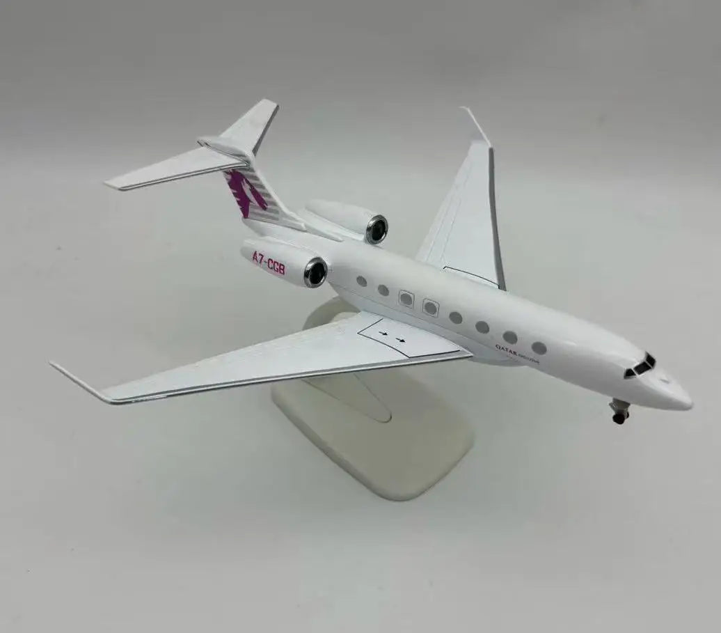 20CM Model Planes Gulfstream G650ER Aircraft Diecast Metal 1/200 Scale Business Jet Collected Gift By Aviation gift