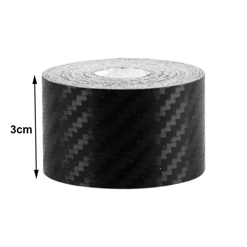 1-10M Car Door Edge Anti-Scratch Tape Black 3D Nano Carbon Fiber Universal Car Side Mirror Protector Strip Waterproof Film Tape