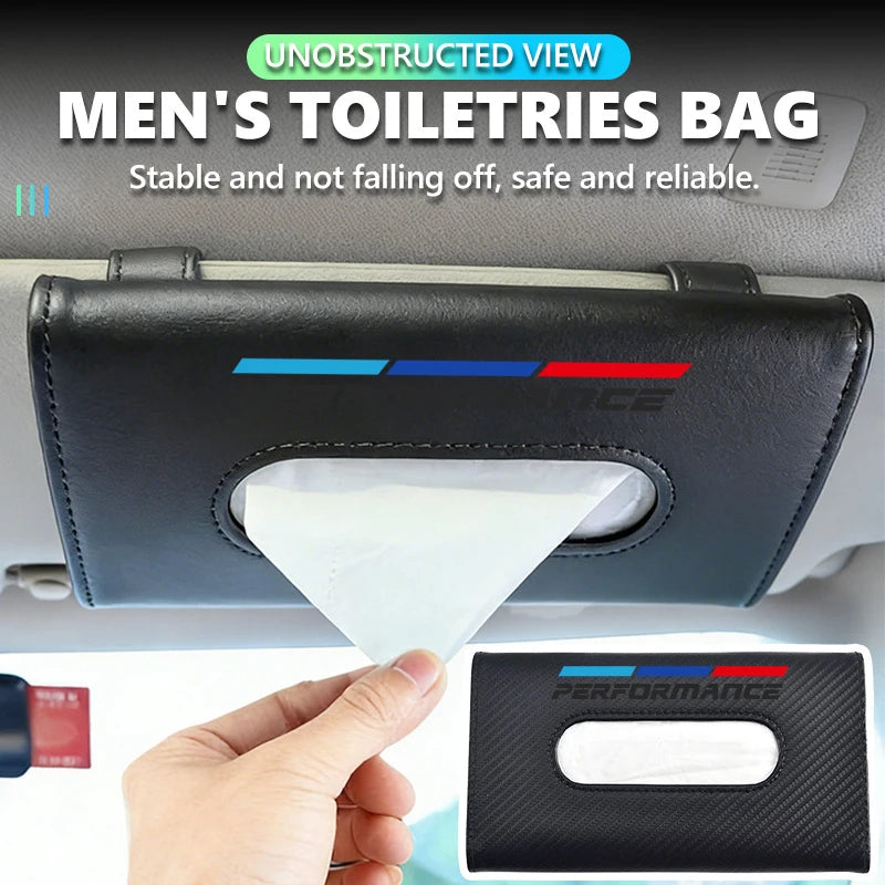 For BMW Snap-fit Car Sun Visor Tissue Box Storage Accessories M M2 M3 M4 M5 M6 E46 E90 E60 F30 E39 X1 X3 X4 X5