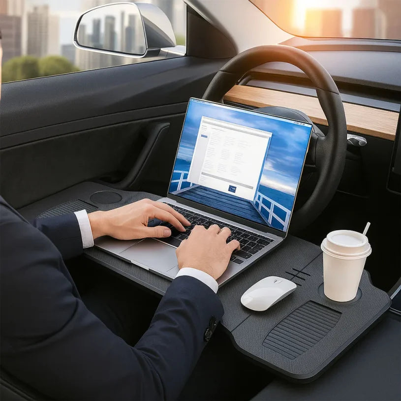 Car Tray Table Steering Wheel Laptop Stand Clear Texture Easy Installation Process Is Firm And Durable for Tesla Model 3 Model