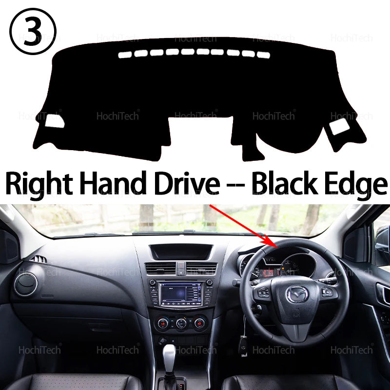 For Mazda BT50 UP UR 2012 2013 2014 2015 20126 2017 2018 2019 Auto Dashboard Cover Dash Mat Board Pad Carpet Dashmat Anti-UV Mat