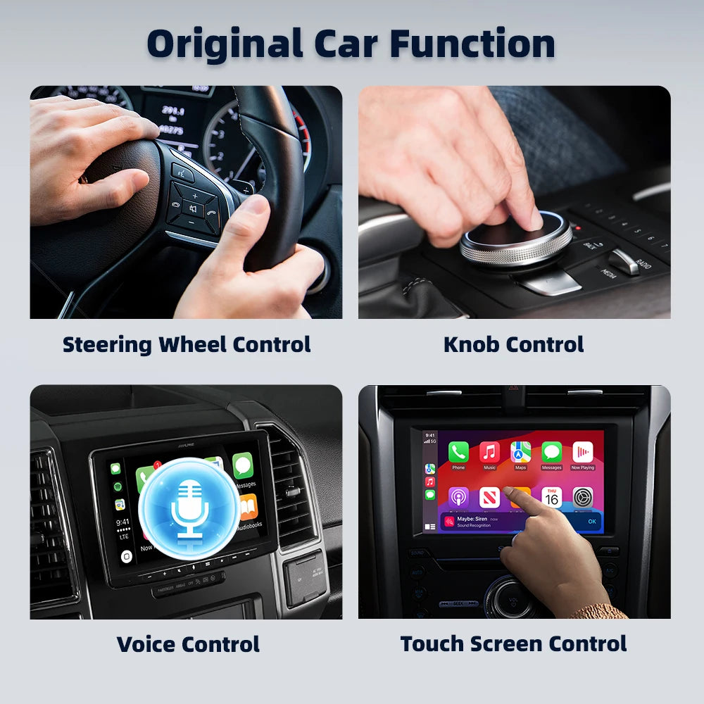 Wireless Apple CarPlay Adapter,Upgrade CarPlay Adapter Mini Design for Car Wired to Wireless CarPlay Plug-and-Play