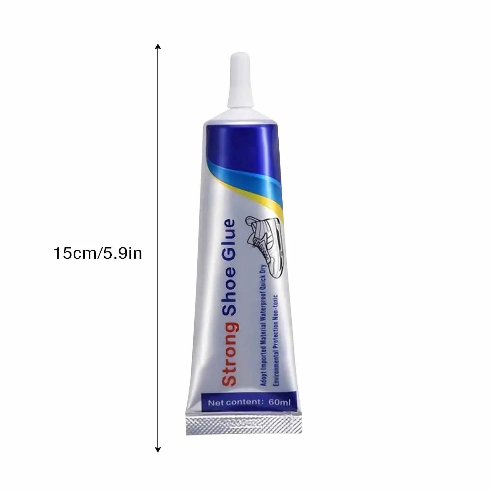 Waterproof Shoe Repair Glue 60ml, High-strength Quick-drying Glue for Boots, Leather, and Rubber, Adhesive